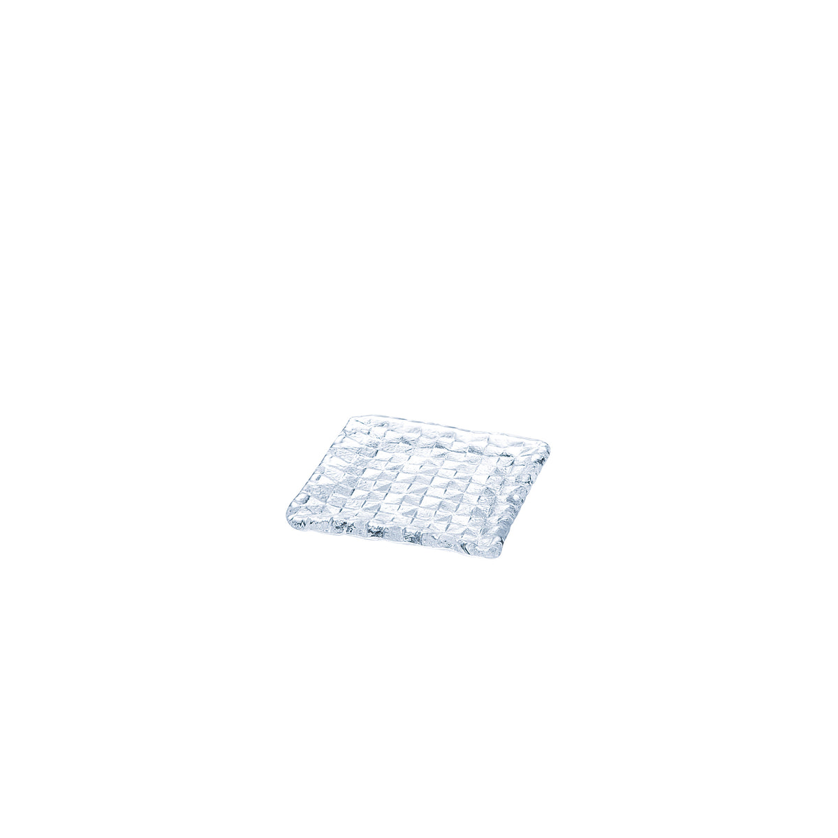 GRID PLATE - Square Plate Clear, 4.7inch