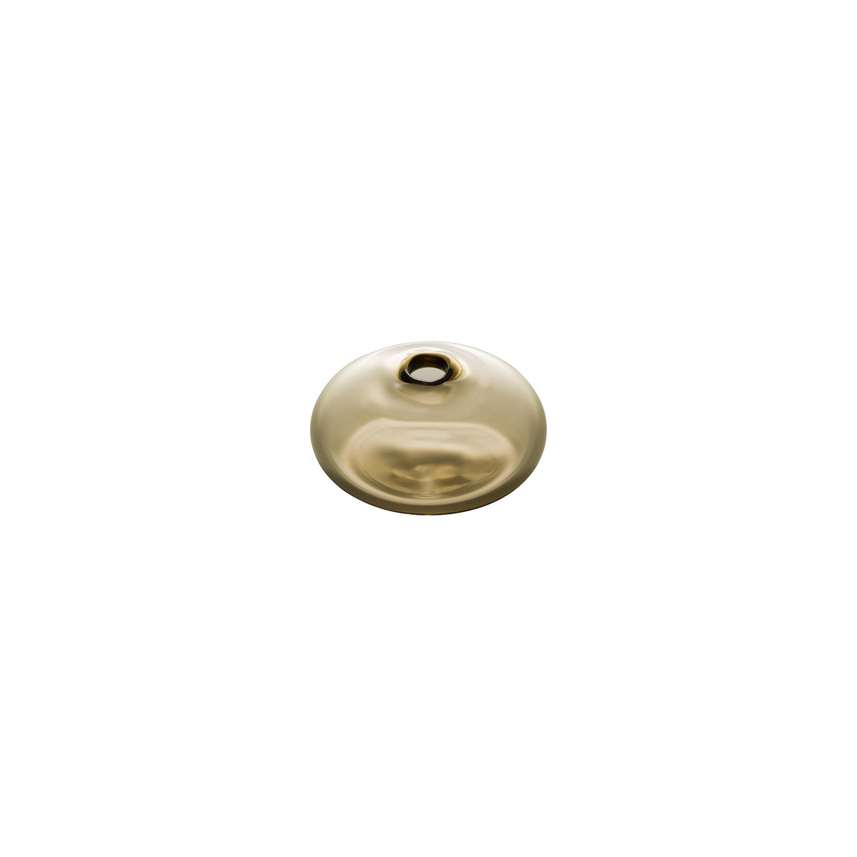 MINI VASE - Flat Round Bud Vase, Tan