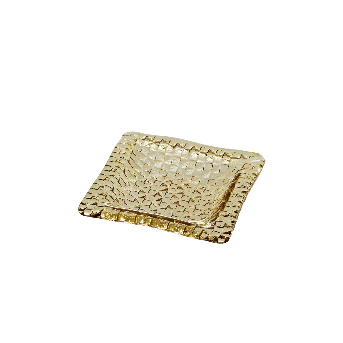 GRID PLATE - Square Plate Tan, 6.7inch