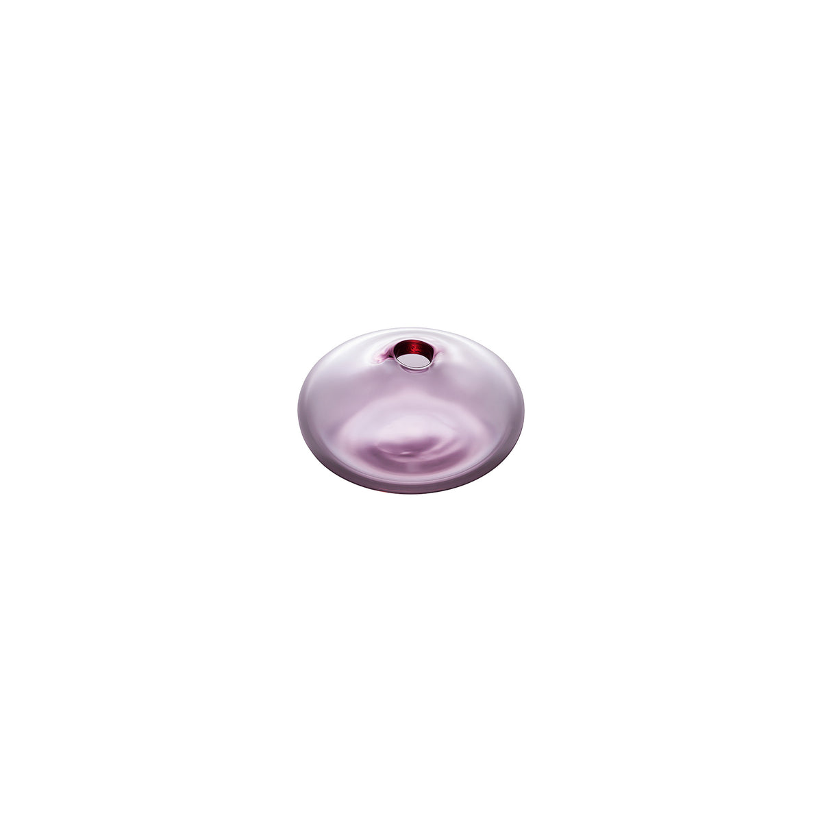 MINI VASE - Flat Round Bud Vase, Violet