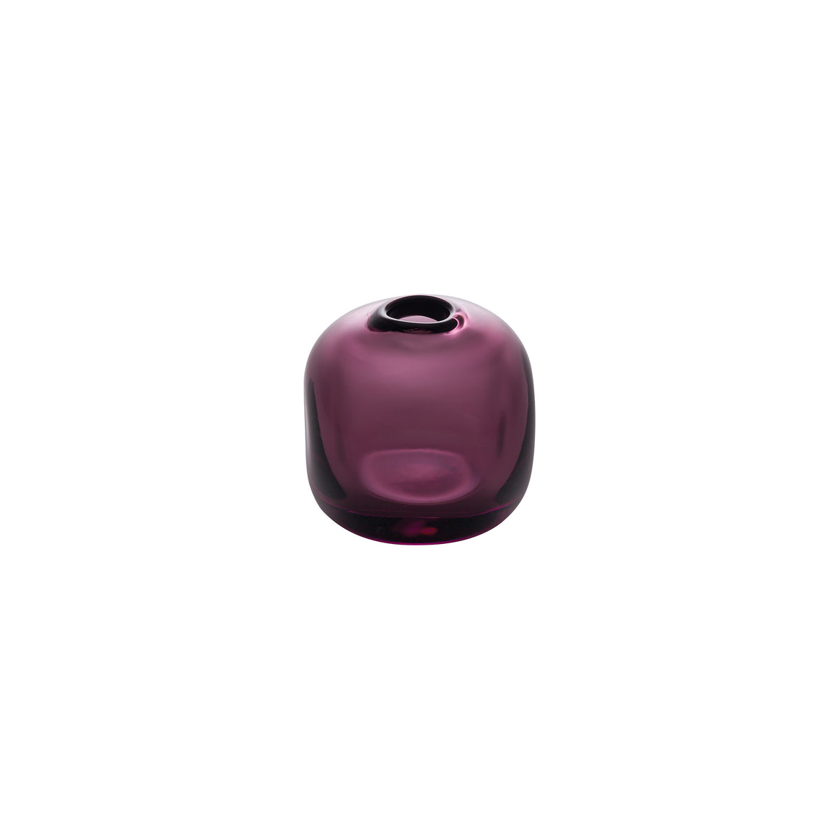 MINI VASE - Cube Riverstone Vase, Wine Red