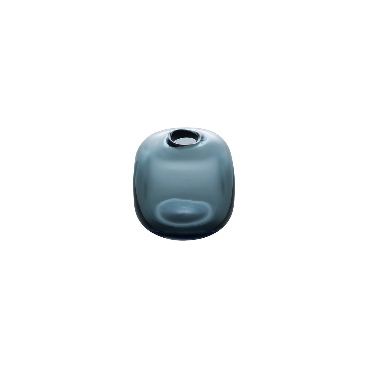 MINI VASE - Cube Riverstone Vase, Indigo
