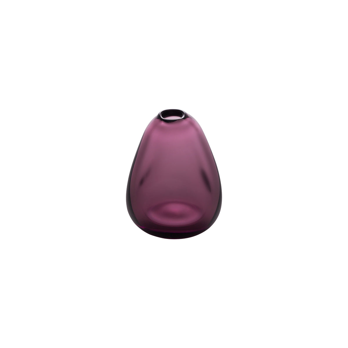 MINI VASE - Tall Triangle Stone Vase, Wine Red