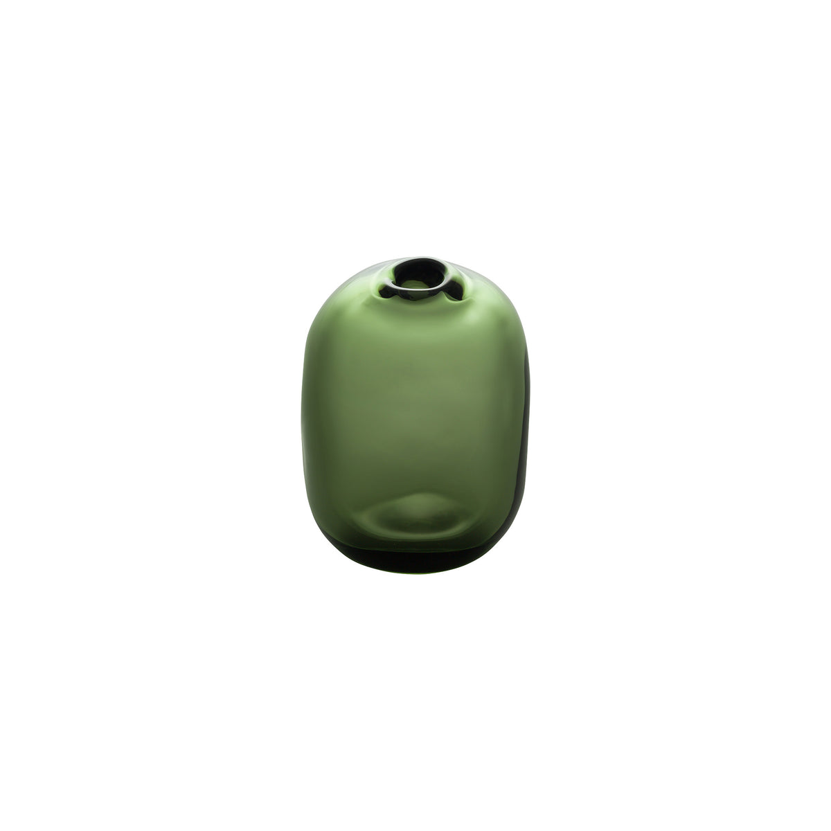 MINI VASE - Tall Rect.Stone Vase, Forest Green