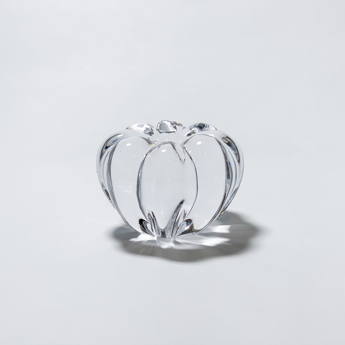 ORNAMENT - Pumpkin Clear, 3.7inch