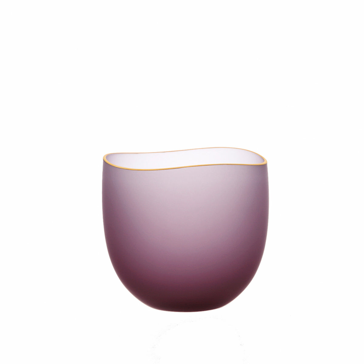 SAKI - Bowl Frosted Wine Red, 2.6inch
